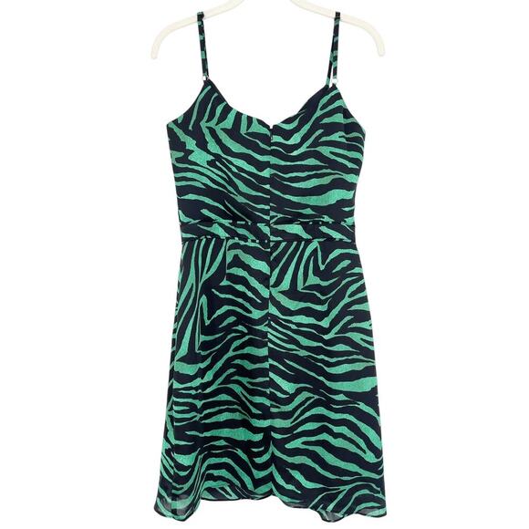 Dress The Population Briella Zebra Printed Mini Dress Size Medium - Picture 4 of 6